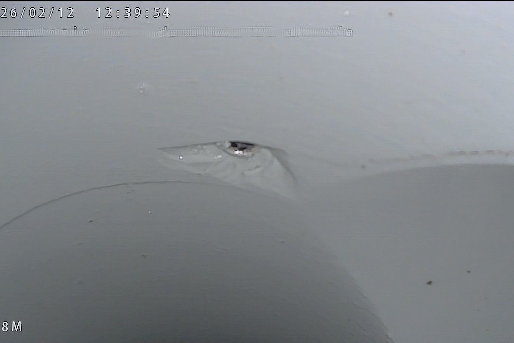 Inspeção vídeo de tubos de queda